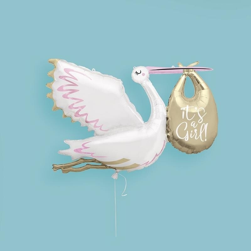 Foil Balloon - It&#39;s A Girl - Super Shape - 62&quot;
