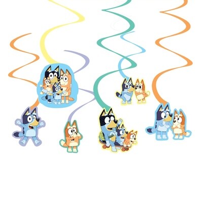 Swirl Decorations - Bluey - 12 PCS