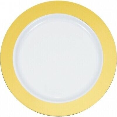 Plates - Plastic 7.5in - Gold Rim