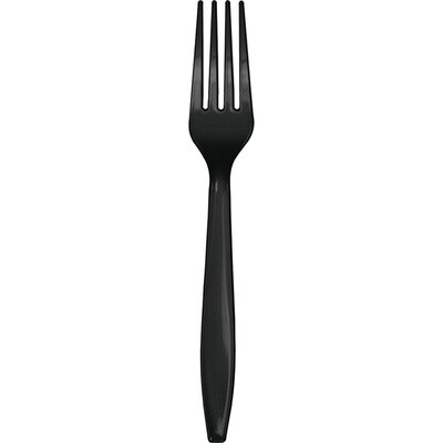 Forks - Plastic Black - 24 pcs