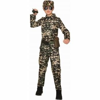 Costume - Army Jumpsuit Kids Small(4-6)