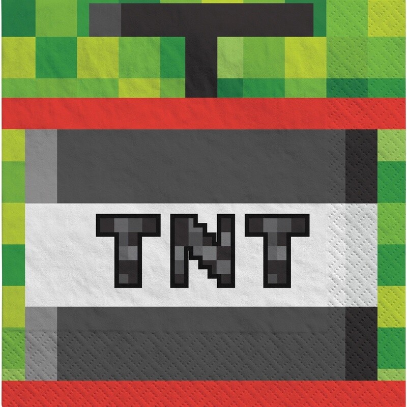 Napkins - Bev - TNT - Pixel Party - 16PK