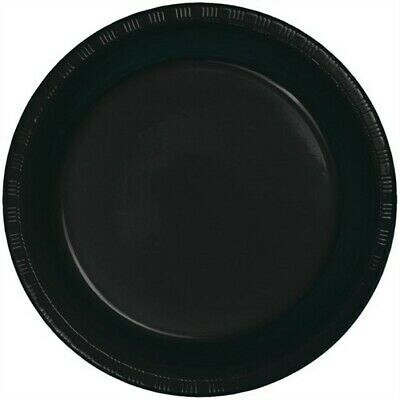 Plates - Plastic - Black Velvet - 9&quot; - 20 PK