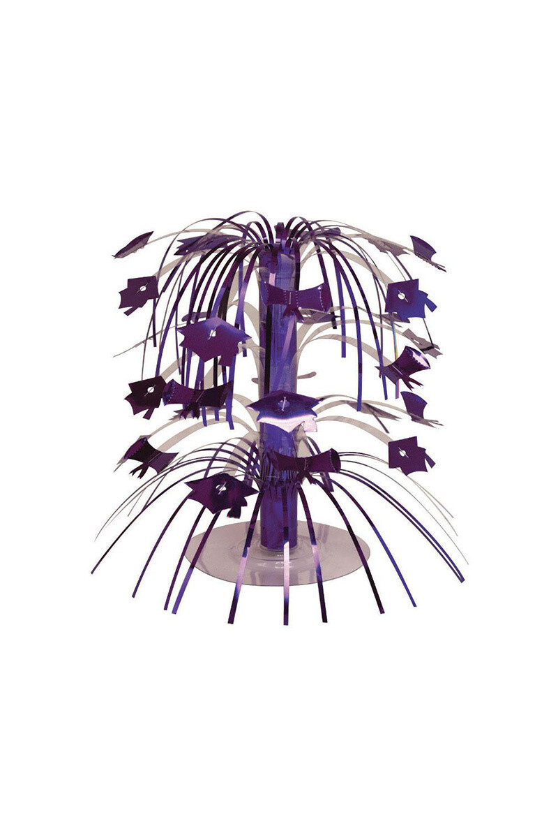 Centerpiece - Grad - Purple - 8.5&quot;