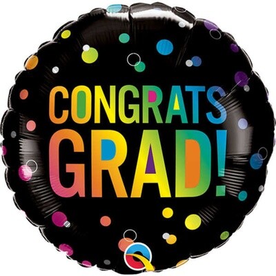 Foil Balloon - Congrats Grad - 18&quot;