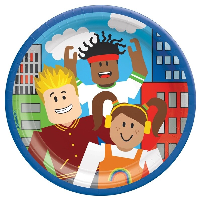 Roblox Party Town 7&quot; Round Plate