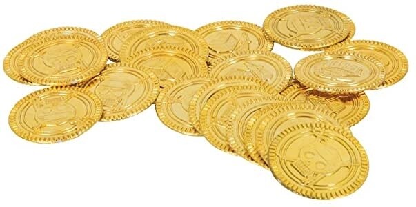Favors - Treasure Coins - Gold - 144pkg