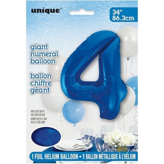 Foil Balloon - Royal Blue #4 - 34&quot;