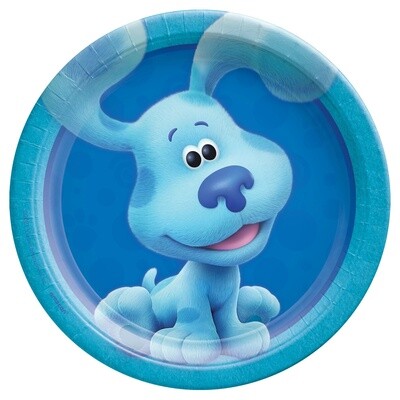 Plates - Bev - Blue&#39;s Clues - Blue - 7&quot; - 8PCS