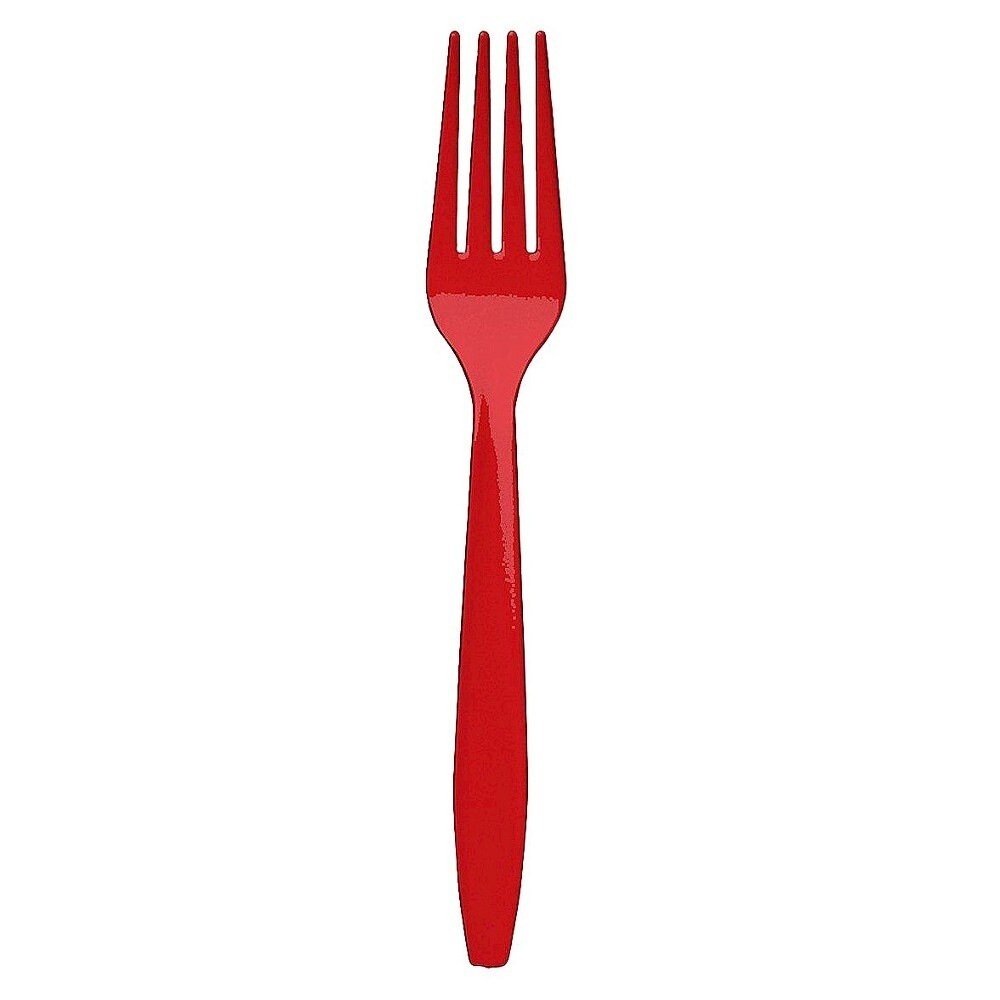 Cutlery - Forks - Classic Red - 24PCS