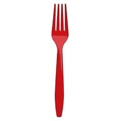 Cutlery - Forks - Classic Red - 24PCS