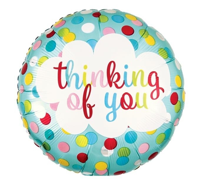 Foil Balloon - Thinking Of You Dots - 17&#39;&#39;