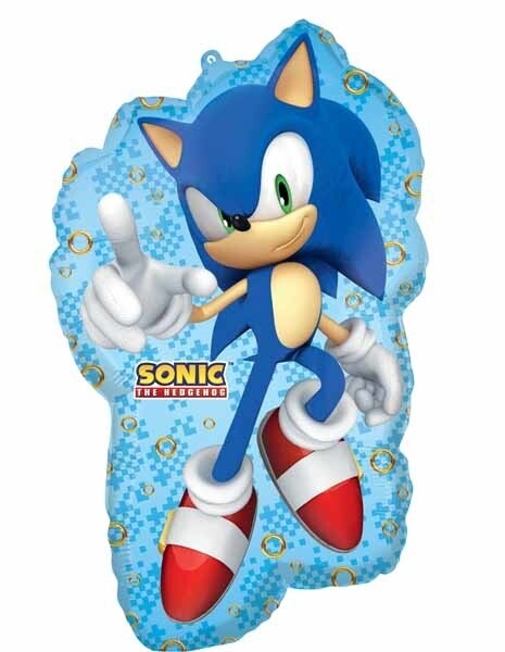 Foil Balloon - Sonic the Hedgehog - Super Shape - 17&quot;X30&quot;