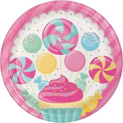 Plates - LN - Candy Bouquet - 8pkg