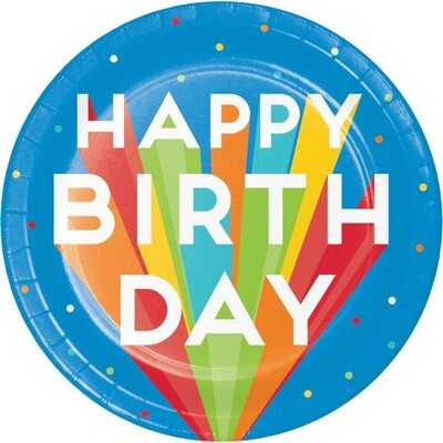 Plates - LN - Big Birthday Bash - 8pkg