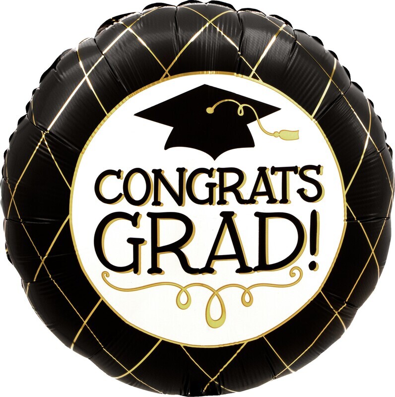 Foil Balloon  - Congrats Grad - 18&#39;&#39;