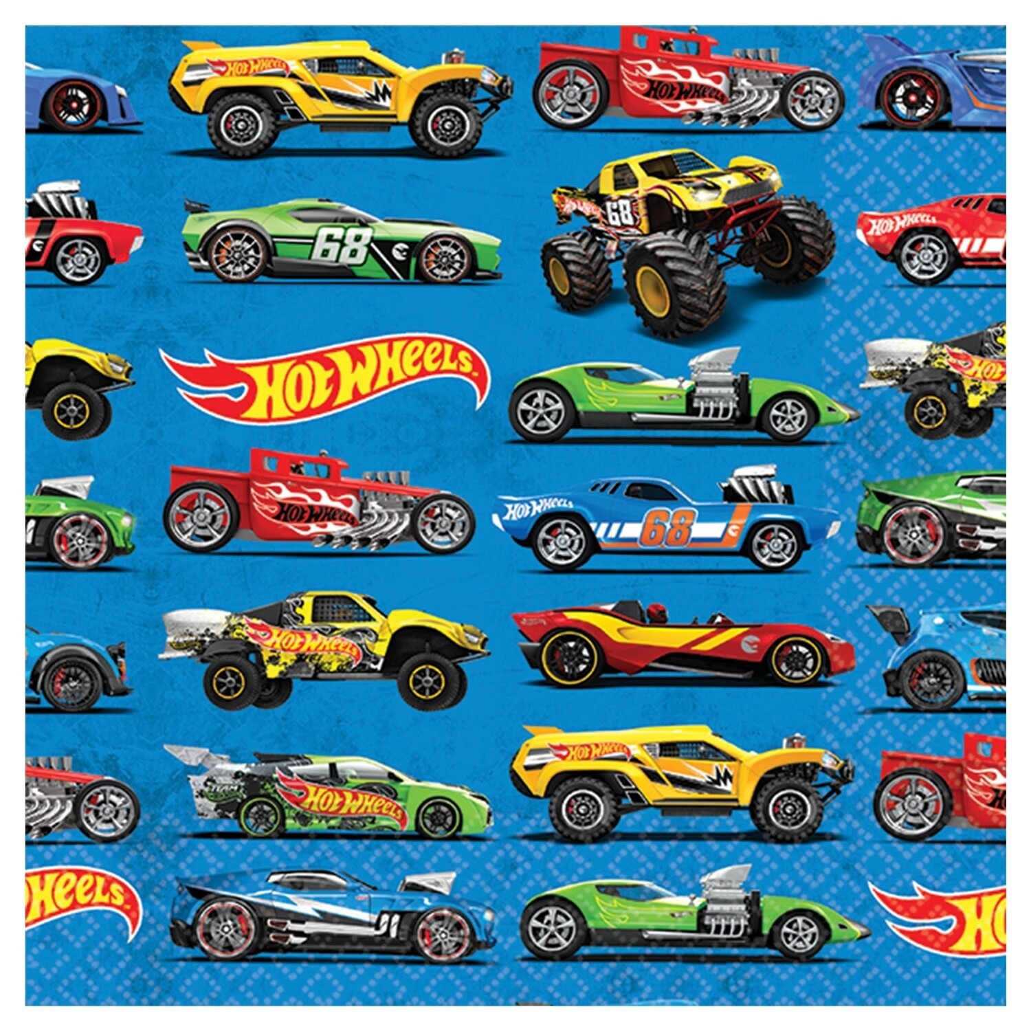 Napkins - Bev - Hot Wheels Wild Racer - 16PK - 2PLY