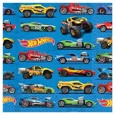 Napkins - Bev - Hot Wheels Wild Racer - 16PK - 2PLY