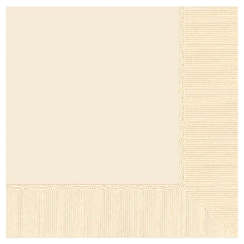 Napkins 50pc Vanilla Creme 12 7/8 X 12 7/8&quot; 3ply