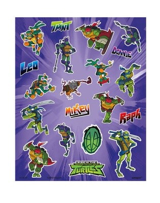 Stickers - TMNT - Turtles - 4 Sheets