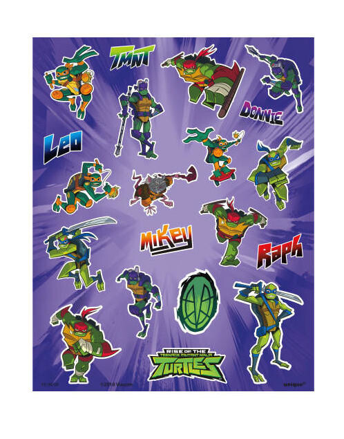 Stickers - TMNT - Turtles - 4 Sheets
