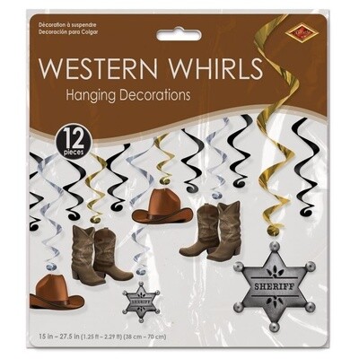 Hanging Decorations  - Western - 12PCS