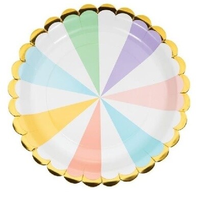 Plates - LN - Pastel Celebration - 8pkg