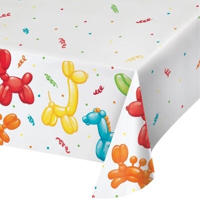 Table Cover - Party Balloon Animals - Paper - 54&quot;X102&quot;