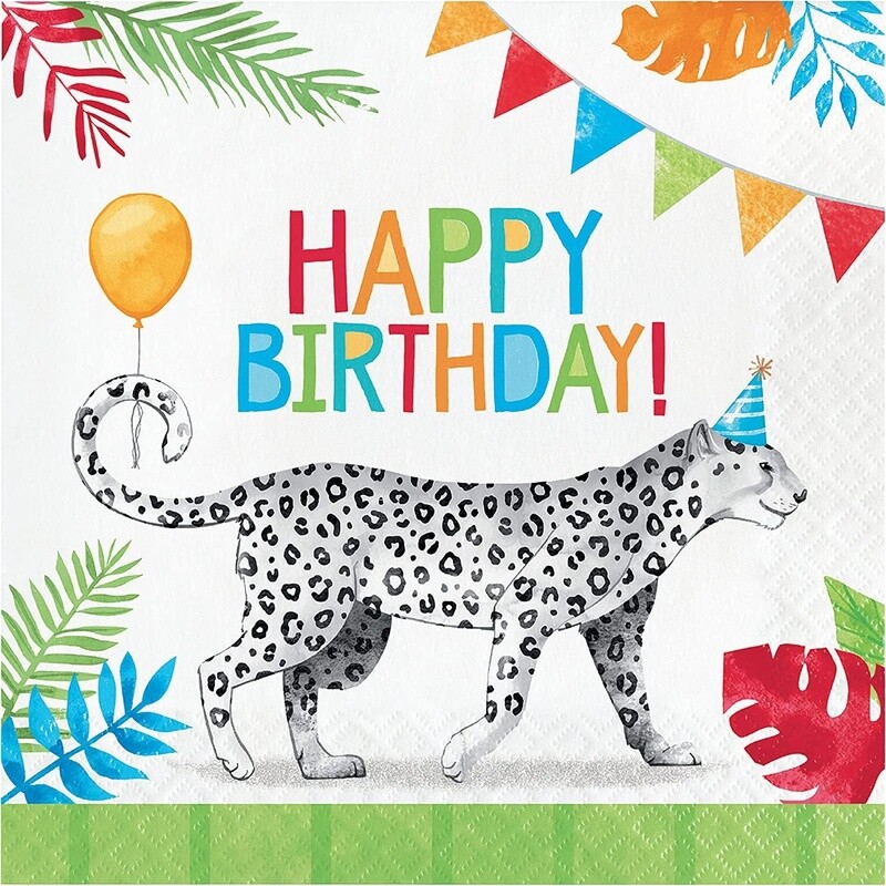 Napkins - LN - Party Animals - 16pkg - 2ply