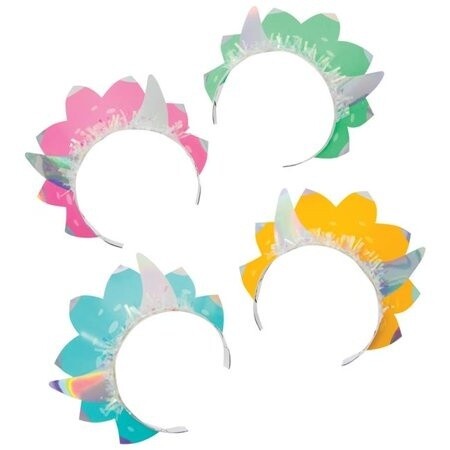 Tiaras -  Girl Dino Party - 8PCS