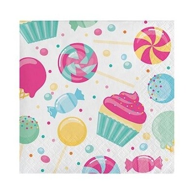 Napkins - Bev - Candy Bouquet - 16pkg - 2ply