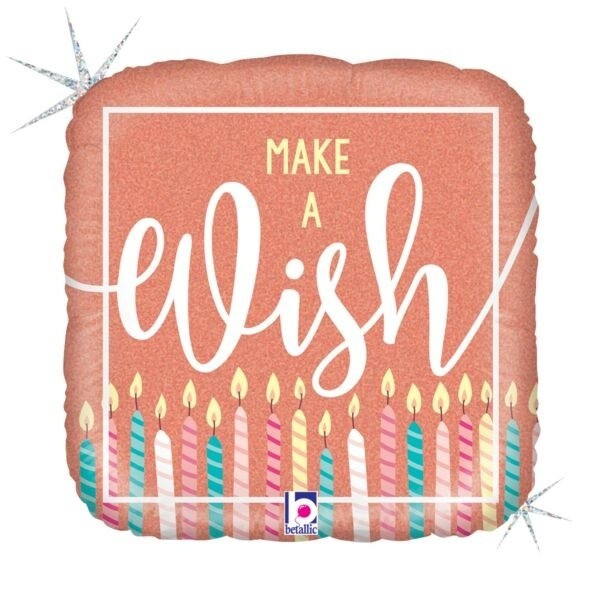 Foil Balloon - Rose Gold Wish - 18&#39;&#39;