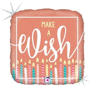 Foil Balloon - Rose Gold Wish - 18&#39;&#39;