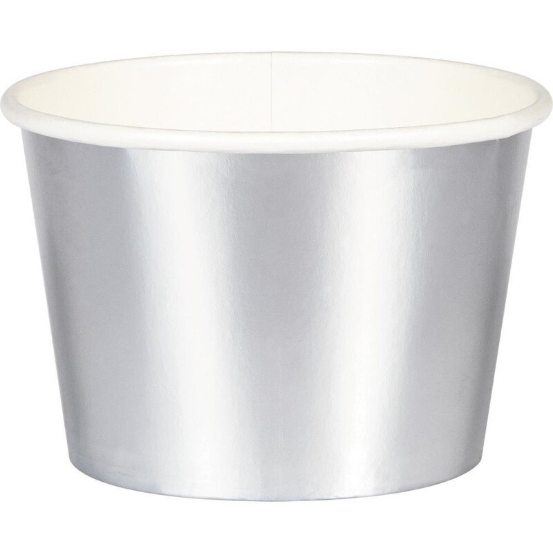 Treat Cups - Silver - 9OZ. - 8 PCS