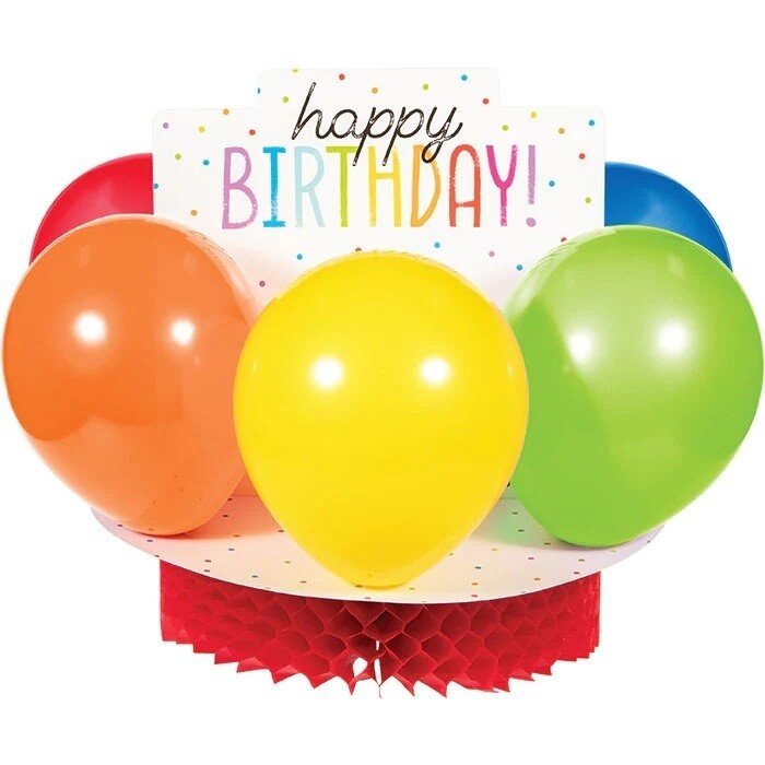 Centerpiece - Balloon Bash - 11.7&quot; X 12&quot;
