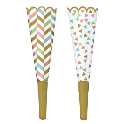 Horns - Confetti Fun - 8pcs