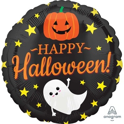 Foil Balloon - Halloween - Ghost Pumpkin Stars - 18&quot;