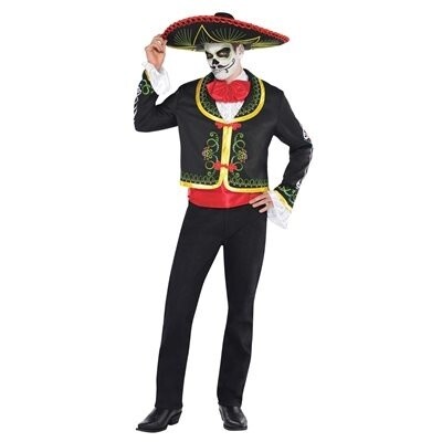 Adult Costume - Day of The Dead Senor - Standard