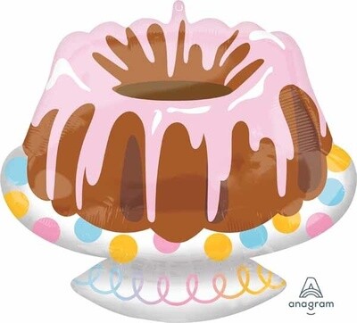 BUNDT CAKE 18&quot; JR SHAPE FOIL BALLOON