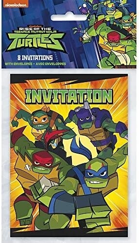 Invitations - Turtles - 8 PCS