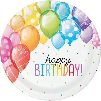 Plates - LN - Balloon Bash - 8pkg