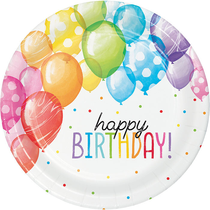 Plates - LN - Balloon Bash - 8pkg