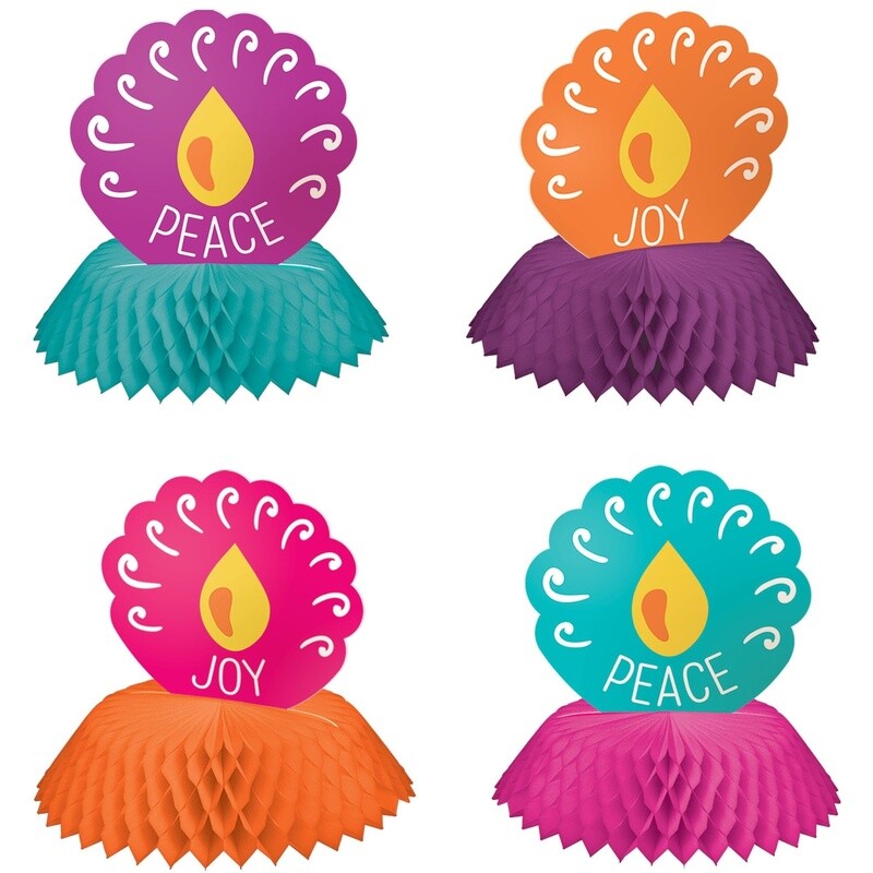 Mini Honeycomb Centerpieces - Diwali - 4 PCS