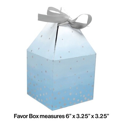 Favor Boxes - Blue &amp; Silver Celebration