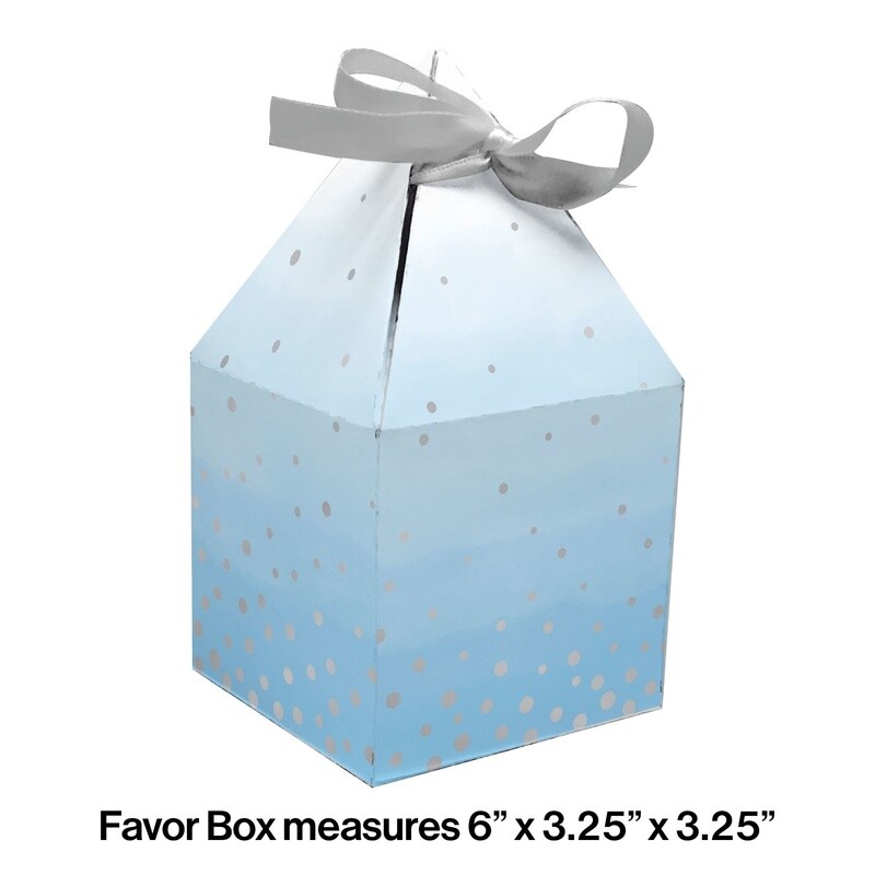 Favor Boxes - Blue &amp; Silver Celebration