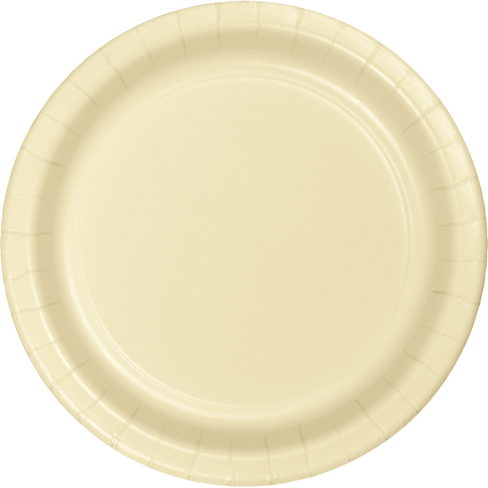 Plates - Bev - Ivory - 7&quot; - 24 PK
