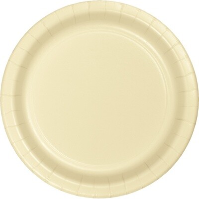 Plates - Bev - Ivory - 7&quot; - 24 PK