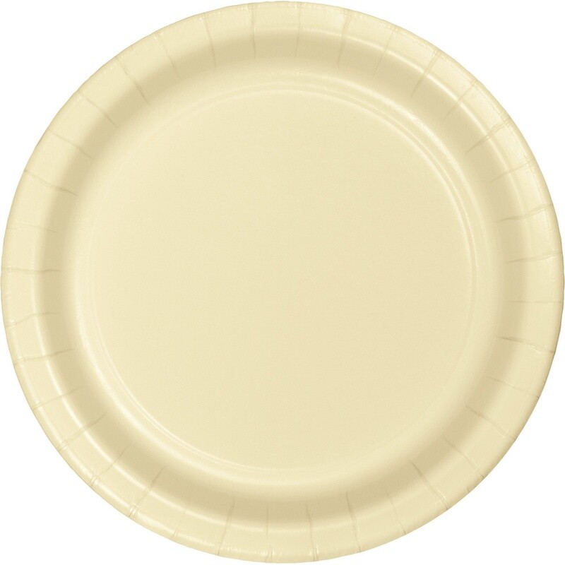 Plates - Bev - Ivory - 7&quot; - 24 PK