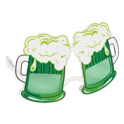 Glasses - St. Patrick's Day - Green Beer - 1pc