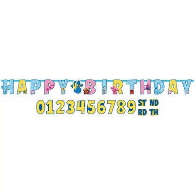 Blues Clues Jumbo Add An Age Letter Banne